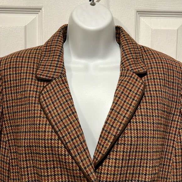 Traditions Vintage Houndstooth Checked Lined Blazer Size‎ 14P - Picture 2 of 13
